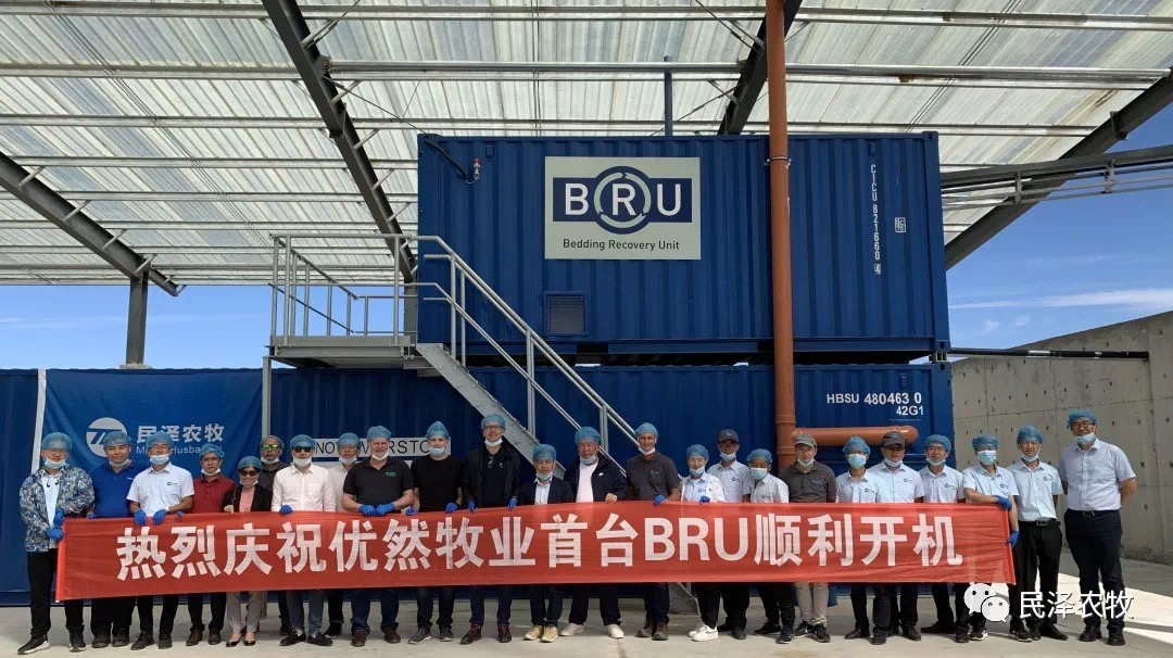 民泽与哈沙图合作内蒙古BRU牛床垫料再生系统案例