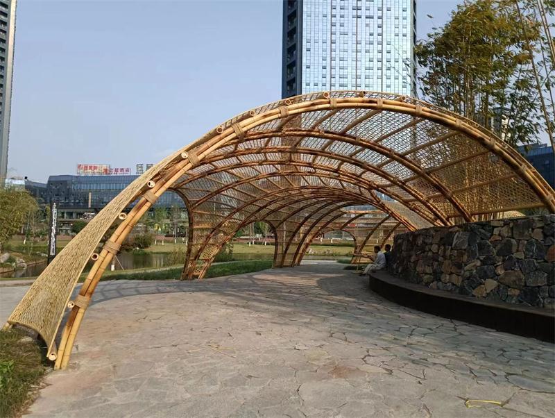 四川竹木建筑案例展示-宜宾竹艺公园