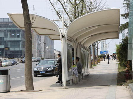 公交站膜结构