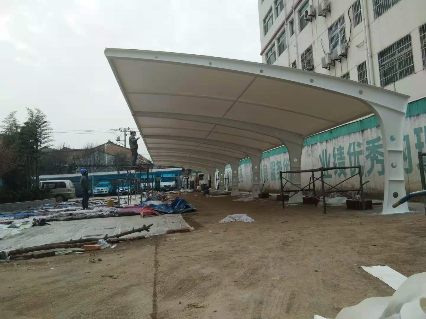 周至縣供電局膜結構車棚（二期）
