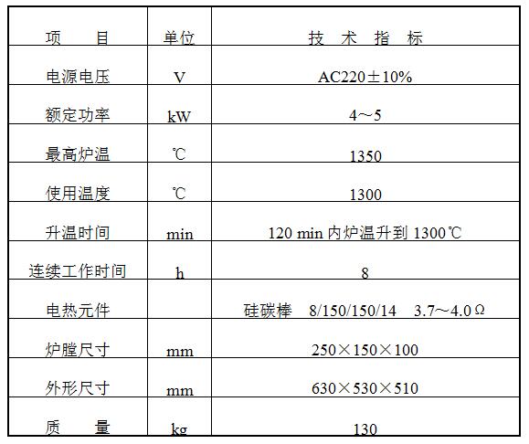 XL-2型硅碳棒高温炉使用说明