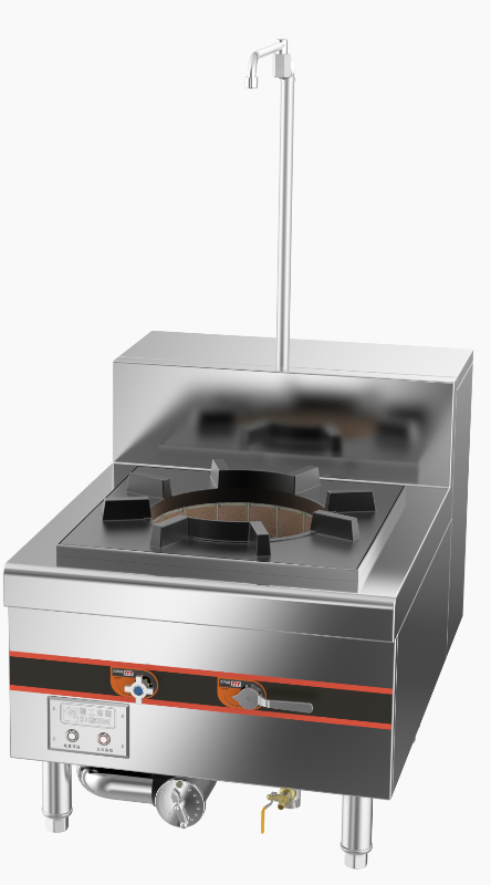 成都不锈钢厨房设备-环保单头燃气吊汤炉650x900x500+200