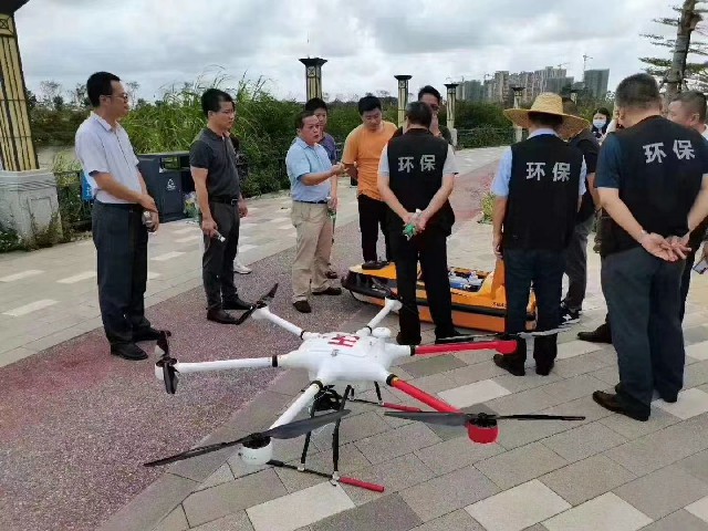 广东阳江环保执法无人机取证、侦查、气体检测等顺利完成