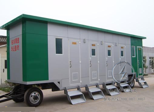 西安車載拖車型移動廁所設計