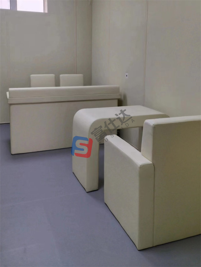 防撞材料软包桌椅