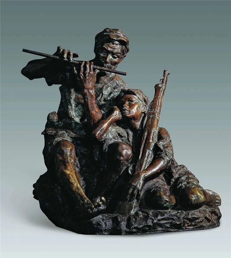 美术经典中的党史（32）：铸铜雕塑《艰苦岁月》