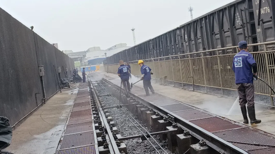 江岸車輛段項目組迎檢