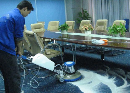 公司2018年5月成功完成万达武汉**文化区展示中心地毯清洗工作