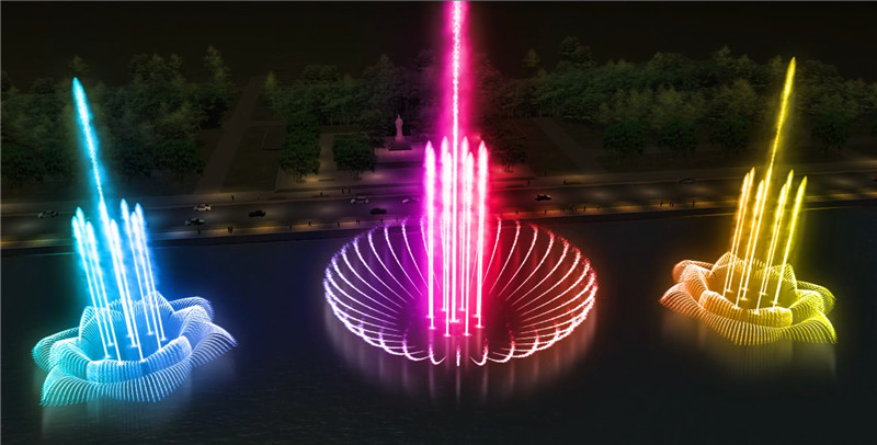 四川声控喷泉的造型取决于喷头