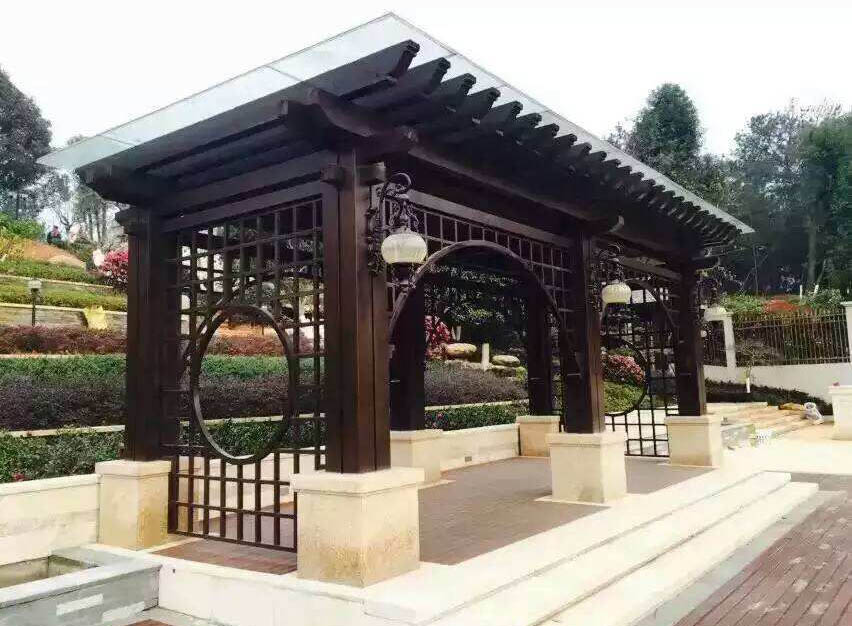 成都防腐木花架