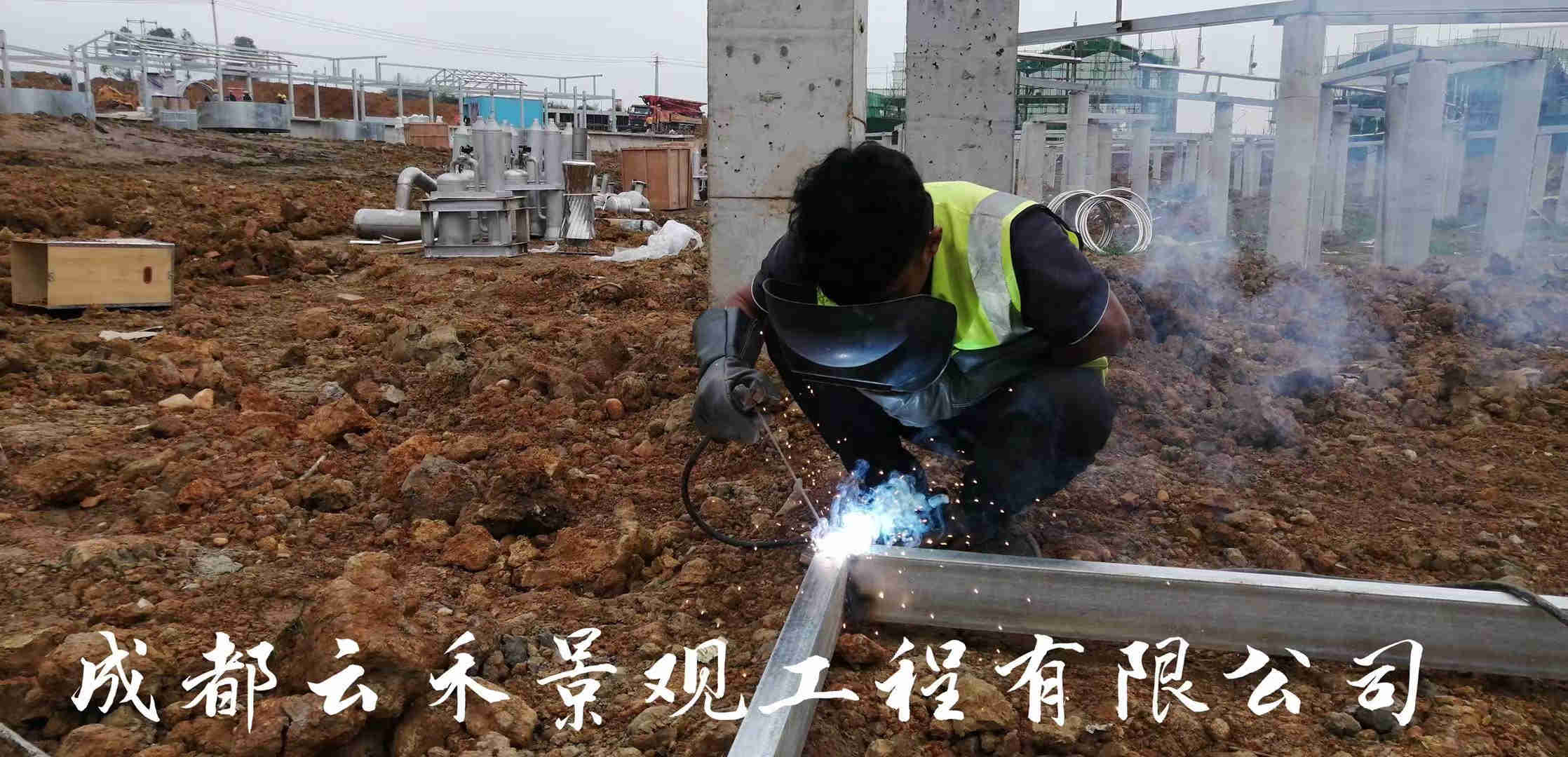 成都龙泉大运会音乐喷泉工程项目正在紧锣密鼓的进行中