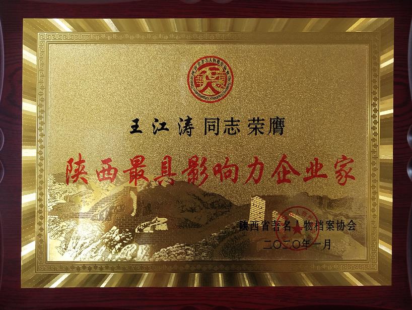 陜西zui具影響力企業家