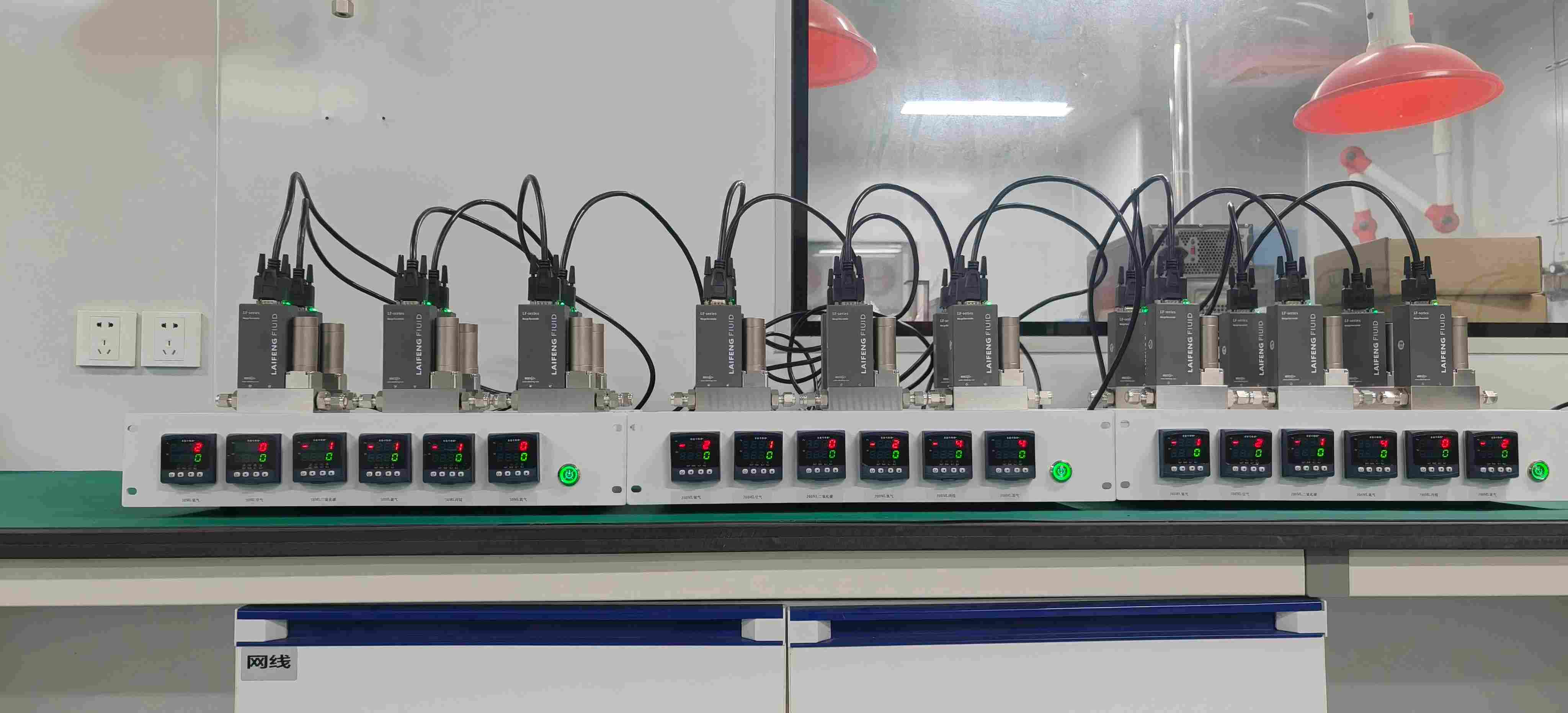 6通道显示仪搭配气体质量流量控制器的应用