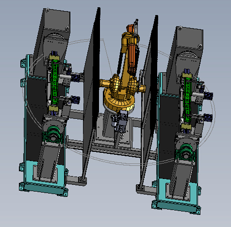 陜西H型雙工位機器人焊接系統