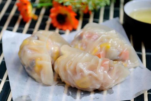 蒸煎餃